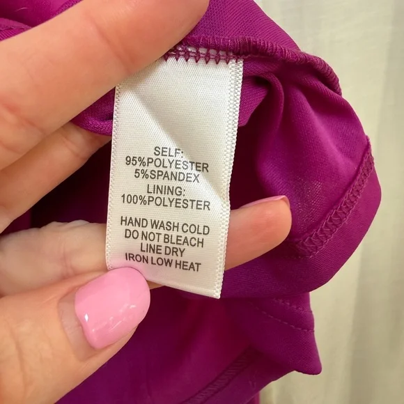 Lulus Magenta Off Shoulder Maxi Dress Formal Wedding Bridesmaid Gown NWT Size M - Picture 17 of 17